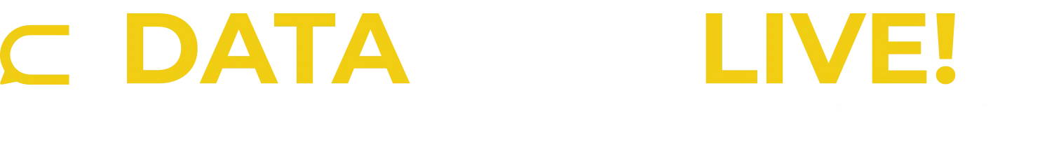 DataChatLive On Demand Logo Yellow and White