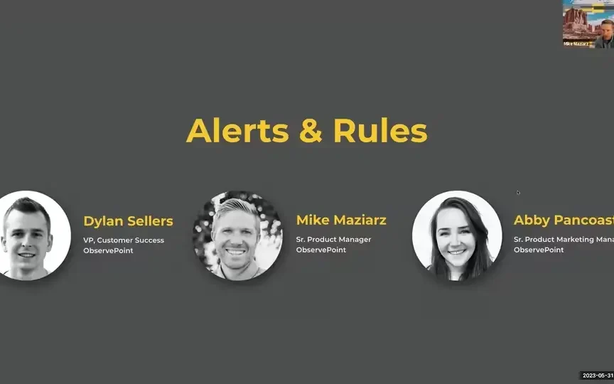 Alerts & Rules title slide