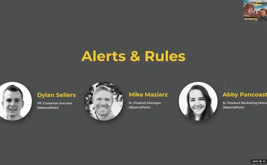 Alerts & Rules title slide