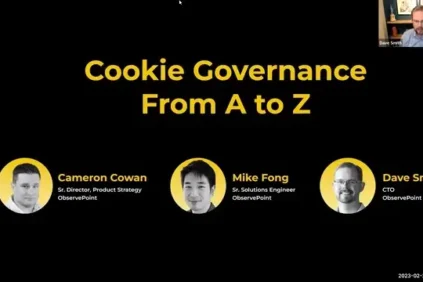 Cookie Governance from A to Z title slide