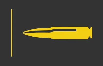 Image of a yellow bullet