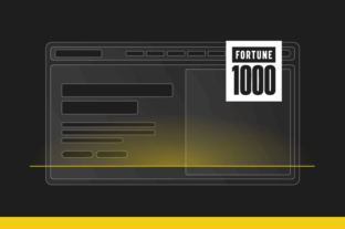 Abstract screen with Fortune 1000 called out in the corner