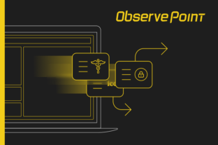 Icons of laws and privacy over a laptop