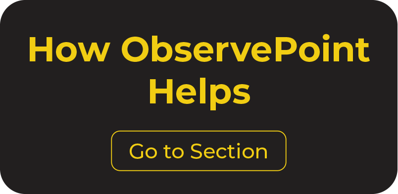 Jump link button to paragraph explaining how ObservePoint can help with accessibility