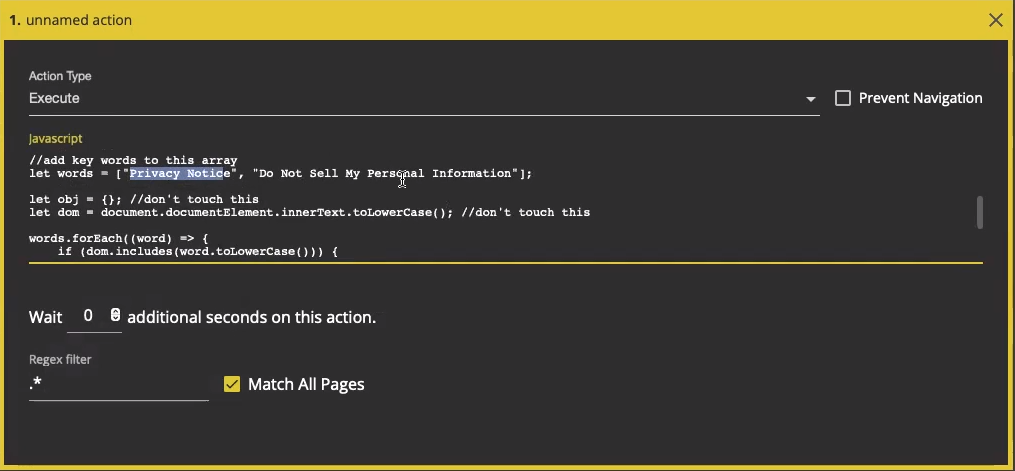 Website Privacy Validation (1/6): Is my Privacy Policy link present on all pages?